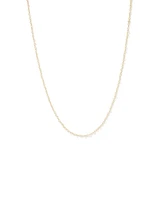 Heart Link Fancy Chain Necklace in 10kt Yellow Gold