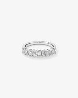 1.17 Carat TW Emerald Cut Laboratory-Grown Diamond Wedding Band in 14kt White Gold