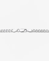 60cm (24") 4.3mm Width Curb Chain in Sterling Silver