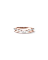 Wedding Ring with 0.25 Carat TW of Diamonds in 14kt Rose Gold