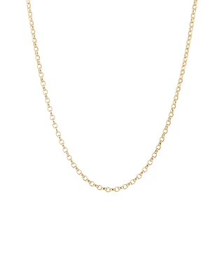 50cm (20") Oval Belcher Chain in 10kt Yellow Gold