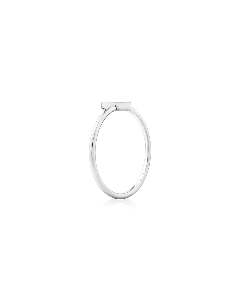 C Initial Ring in Sterling Silver