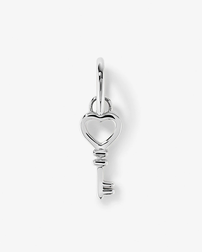 Bow Key Pendant in Sterling Silver