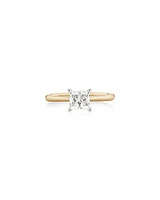 Evermore Certified Solitaire Ring With 1 Carat TW Diamond In 14kt White Gold