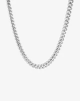 45cm (18") 6.5mm-7mm Width Curb Chain in Sterling Silver
