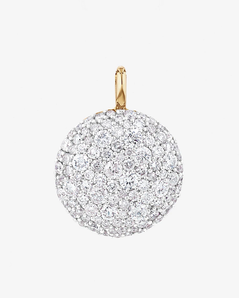 Stardust Pendant with 1.26TW of Diamonds in 10kt Yellow Gold and Rhodium