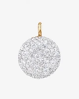 Stardust Pendant with 1.26TW of Diamonds in 10kt Yellow Gold and Rhodium