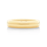 5mm High Domed Wedding Band 10kt Yellow Gold