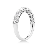 Ring with Carat TW Laboratory Grown Diamonds in 14kt White Gold