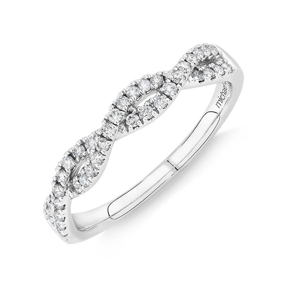 Bague de Mariage de Diamant de 0,20 Carat TW en Or Blanc 14kt