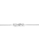 0.15 Carat TW Diamond Knots Bolo Bracelet in Sterling Silver