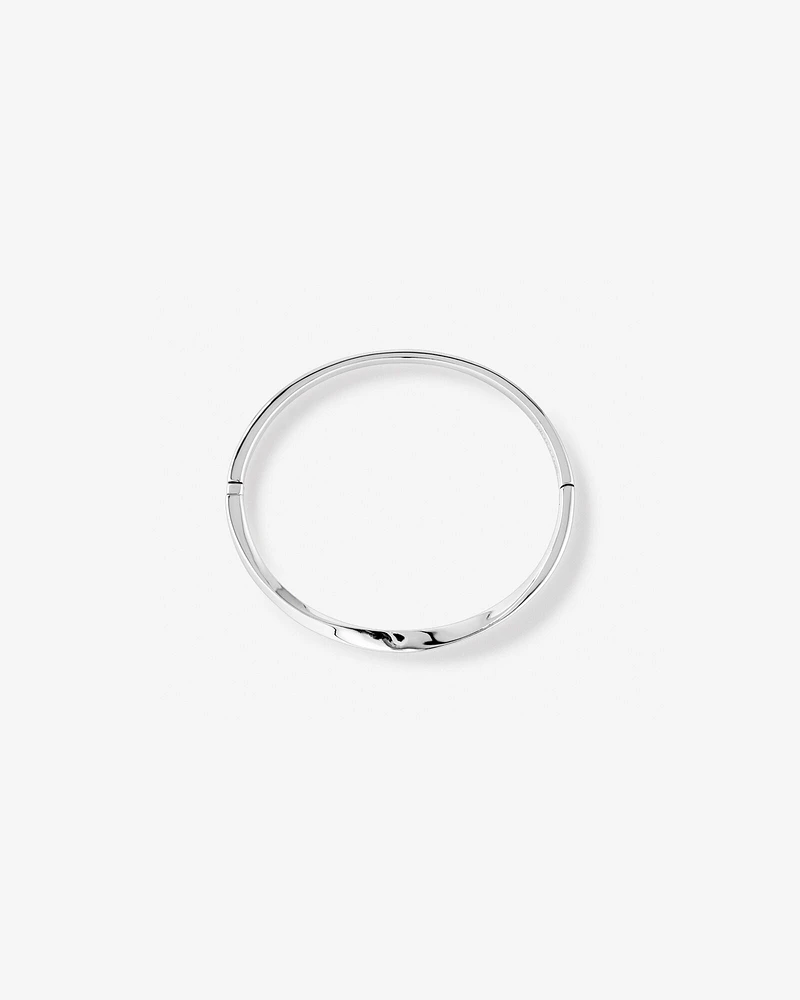 61mm Sculpture Ribbon Bracelet in Sterling Silver