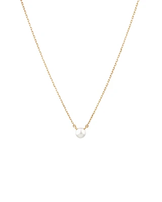 Necklace with Cultured Freshwater Pearl in 10kt Yellow Gold