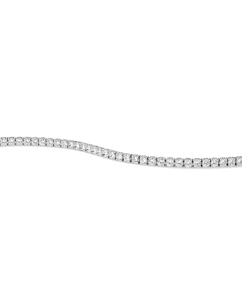 Tennis Bracelet with Cubic Zirconia in Sterling Silver