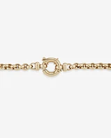19cm (7.5") 5mm-5.5mm Width Hollow Belcher Bracelet in 10kt Yellow Gold