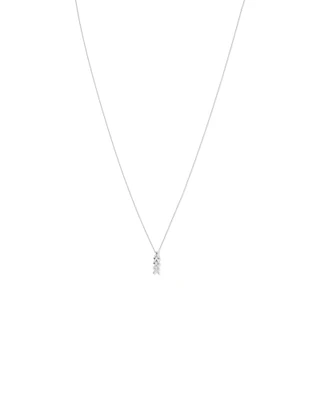 Collier Pendentif Chevrons en Zircone Cubique en Argent Sterling