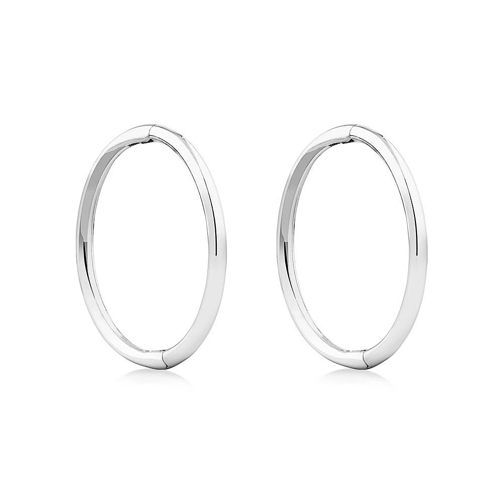 14mm Sleeper Earrings in Sterling Silver