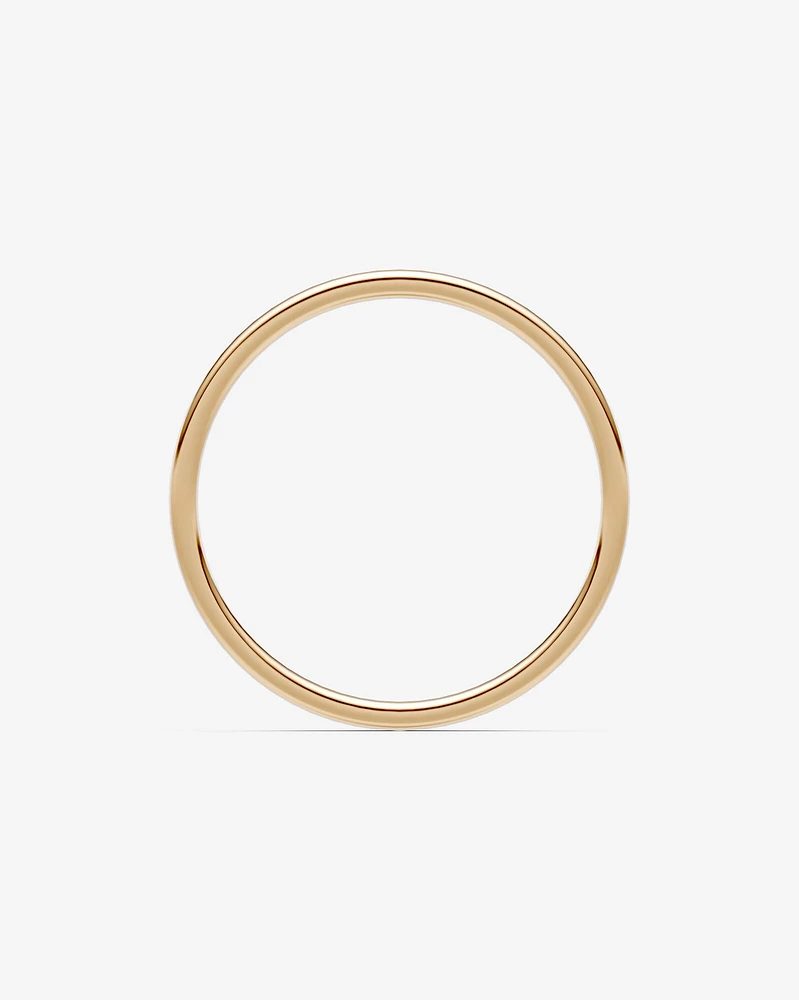2mm Lite Half Round Wedding Band in 10kt Yellow Gold