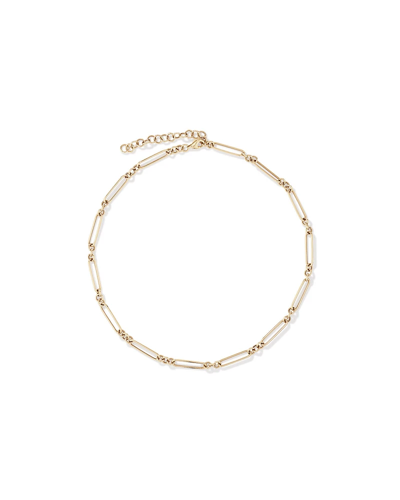 5.00mm Wide Paperclip 3 and 1 Chain in 10kt Yellow Gold