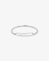 Curb ID Bracelet in Sterling Silver