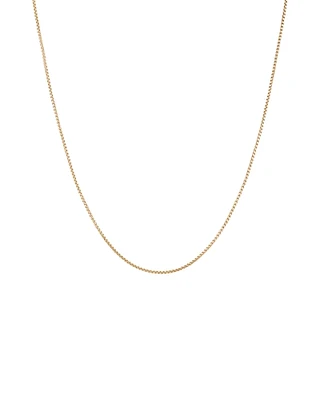 45cm (18") Hollow Round Box Chain in 14kt Yellow Gold