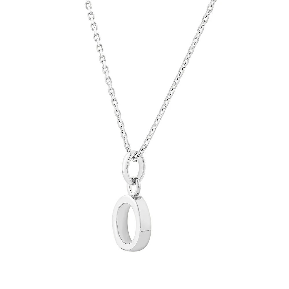 "U" Initial Pendant in Sterling Silver