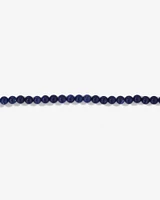 Blue Sodalite Gemstone Bead Bracelet in Sterling Silver