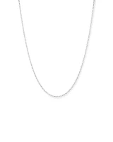 50cm (20") 2.5mm Width Oval Belcher Chain Necklace in Sterling Silver