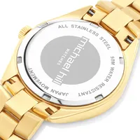 Michael Hill Ladies Watch With 0.60 Carat Tw Of Diamonds In Gold Tone Stainless Steel - Yellow