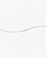 A' Initial necklace with 0.10 Carat TW of Diamonds in 10kt White Gold