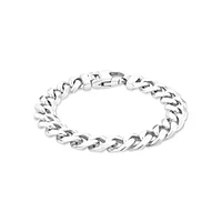 11.3mm Curb Bracelet in Sterling Silver