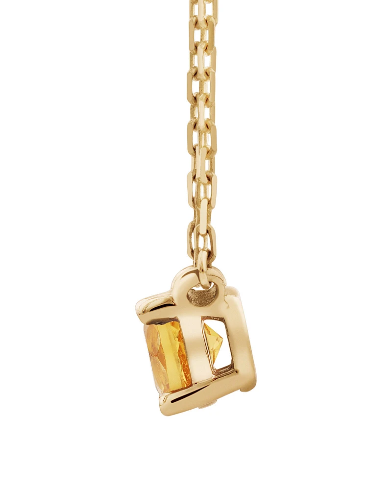 Necklace with Citrine in 10kt yellow Gold