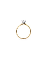 Michael Hill Solitaire Engagement Ring with a Carat TW Diamond with the De Beers Code of Origin in 18kt Yellow & White Gold