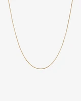 45cm (18") Hollow Round Box Chain in 14kt Yellow Gold