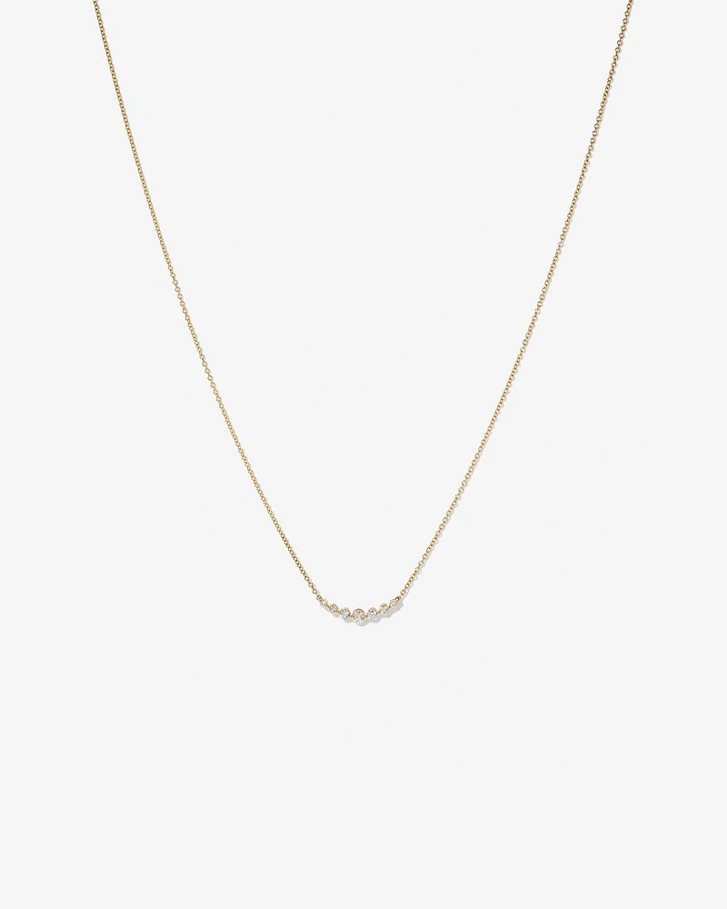 Necklace with 0.25 Carat TW of Diamonds in 18kt Yellow Gold