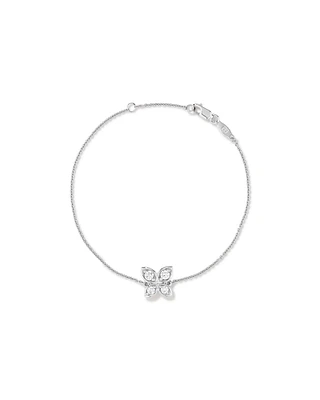 Bracelet Papillon En Zircone Cubique En Argent Sterling