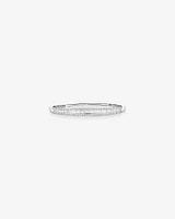 Hinged bangle with 2 Carat TW of Diamonds in 14kt White Gold