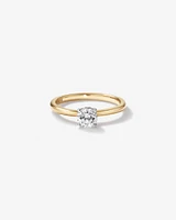 Carat TW Round Brilliant Diamond Solitaire Engagement Ring in 14kt White Gold