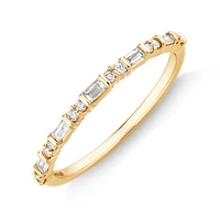 0.20 Carat TW Diamond Wedding Ring in 14kt White Gold