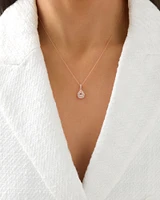 Sir Michael Hill Designer Pendant with Morganite & 0.20 Carat TW of Diamonds in 10kt Rose Gold