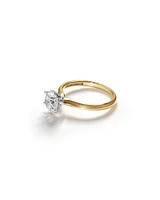 Certified Solitaire Engagement Ring with A 1 1/2 Carat TW Diamond in 18kt White Gold