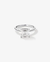 3.00 Carat TW Asscher Cut Laboratory-Grown Diamond Solitaire Engagement Ring in Platinum