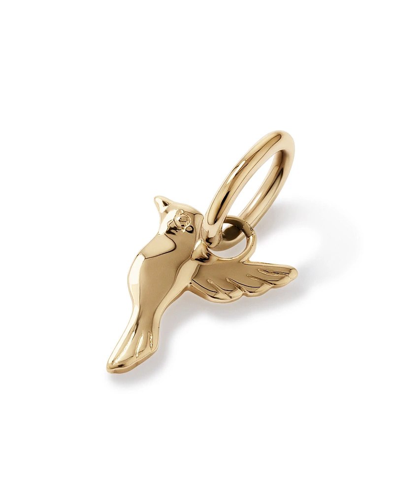 Hummingbird Pendant in 10kt Yellow Gold