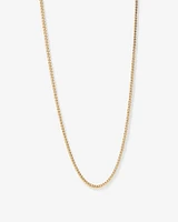 55cm (22") 4.2mm Width Semi Solid Diamond Cut Curb Chain in 10kt Yellow Gold