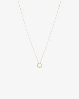 0.38 Carat TW Diamond Graduated Circle Necklace in 10kt Yellow Gold