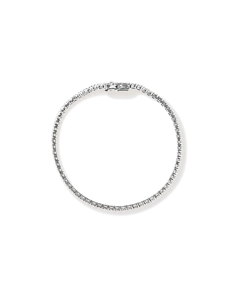 Bracelet de Tennis de 3,28 Carat TW en Diamant en Or Blanc 10kt