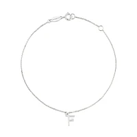 19cm (7.5") N Initial Bracelet in Sterling Silver