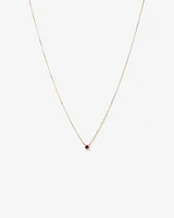 Necklace with Rhodolite Garnet in 10kt Yellow Gold