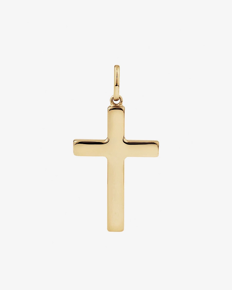 Large Cross Pendant in 10kt Yellow Gold