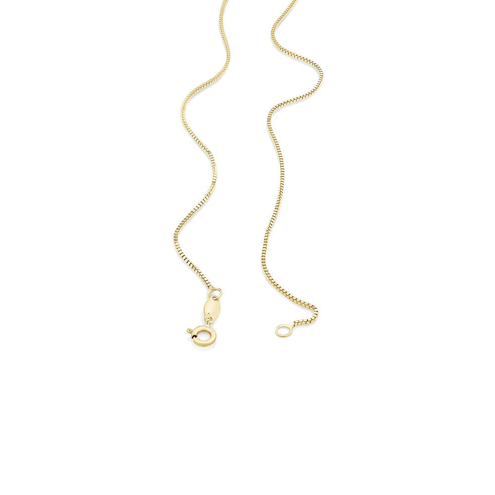 45cm (18") Box Chain in 10kt Yellow Gold